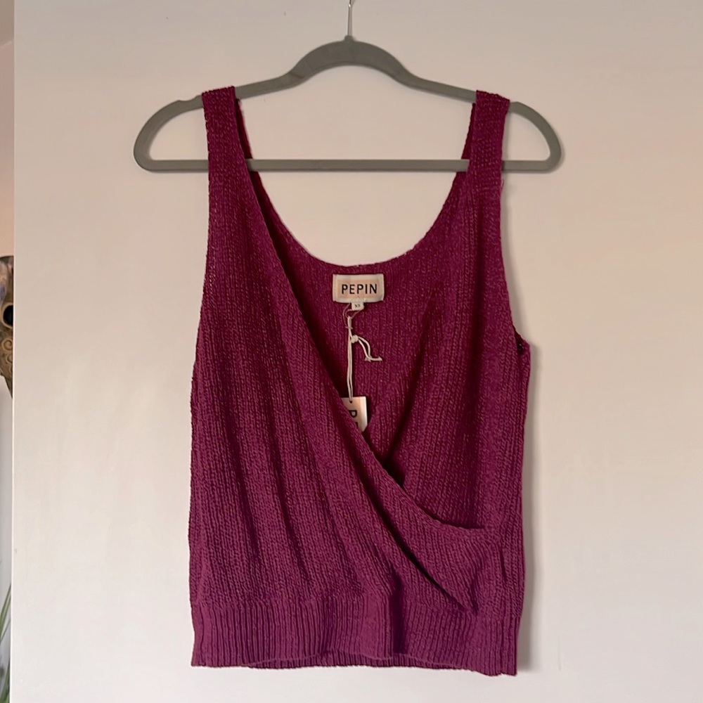 Anthropologie Pepin Criss Cross Tank Top